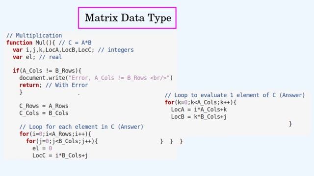 Matrix Data Type смотреть онлайн