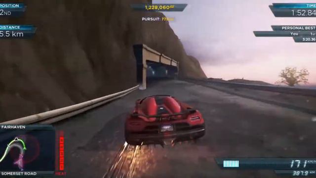 Koenigsegg Agera R Vs Bugatti Veyron Super Sport|NEED FOR SPEED MOST WANTED 2012|LONE WOLF смотреть онлайн