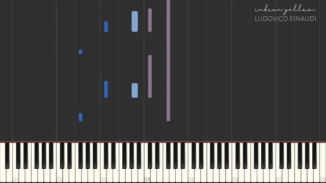 Indian Yellow - Ludovico Einaudi (Piano Tutorial) смотреть онлайн