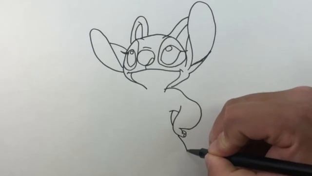 HOW TO DRAW ANGEL | LILO & STITCH | Easy Step-by-Step Tutorial | FOR KIDS смотреть онлайн