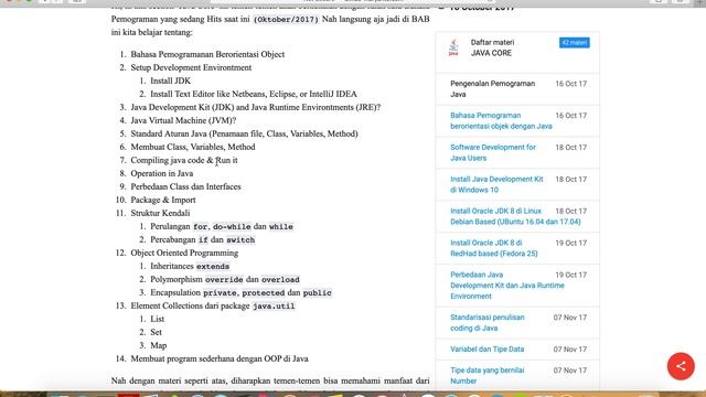 #01 - Silabus Pemograman Java (Bahasa Indonesia) смотреть онлайн