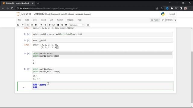 Como hacer el TRATAMIENTO de DATOS con NUMPY y ARRAY en PYTHON con JUPYTER NOTEBOOK - Python desde смотреть онлайн