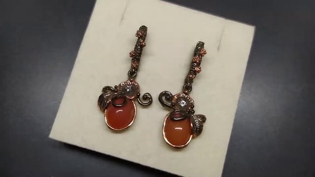 Серьги. Натуральный опал. Серебро 925. С6749 смотреть онлайн