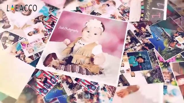 Laeacco летний праздник море пляж пальма живописные фотографии фоны индивидуальные фотографические смотреть онлайн