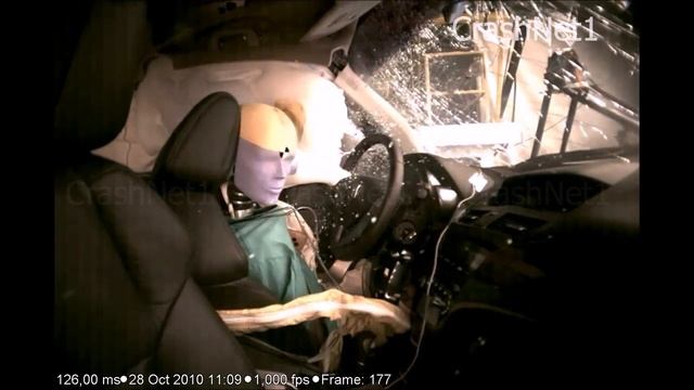 Acura MDX | 2011 | Pole Crash Test | NHTSA High Speed Camera | CrashNet1 смотреть онлайн