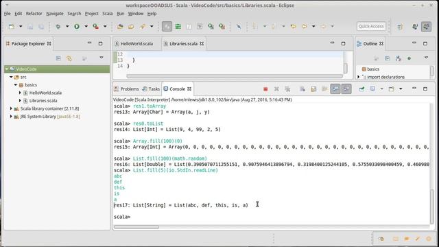 fill and tabulate (in Scala) смотреть онлайн