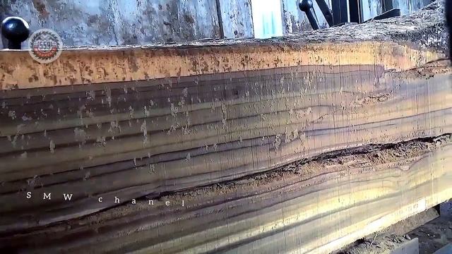 Woodworking - Tense !! Sawing One Of The Largest Most Dangerous Teak Wood In Sawmill