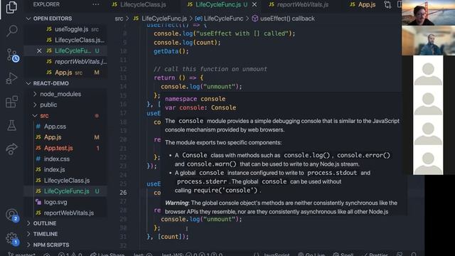 react hooks/life cycle methods 12/13 смотреть онлайн