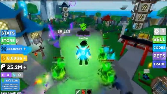 ЧИТЫ ЗА ДОНАТ ! НУБИК СЛОМАЛ ИГРУ В Симулятор ниндзя Качка Ninja Legends Roblox смотреть онлайн