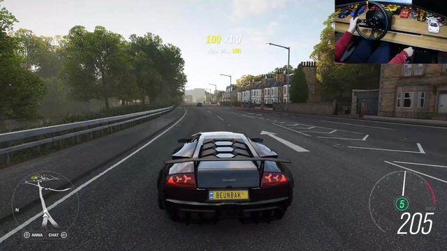 Forza Horizon 4 Lamborghini Murcielago SV (Thrustmaster TS-PC steering wheel) gameplay смотреть онлайн