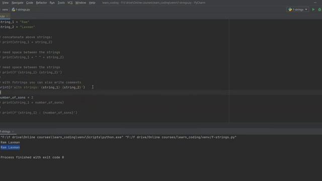 f-strings in python: handling different data types together смотреть онлайн