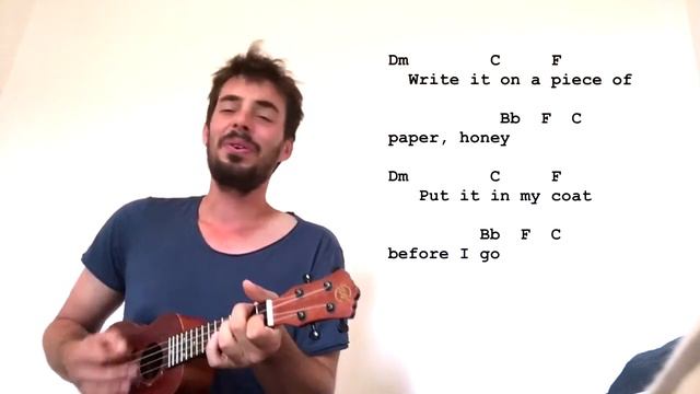 'Lay it on me' ukulele play-along w/ chords easy - Vance Joy смотреть онлайн