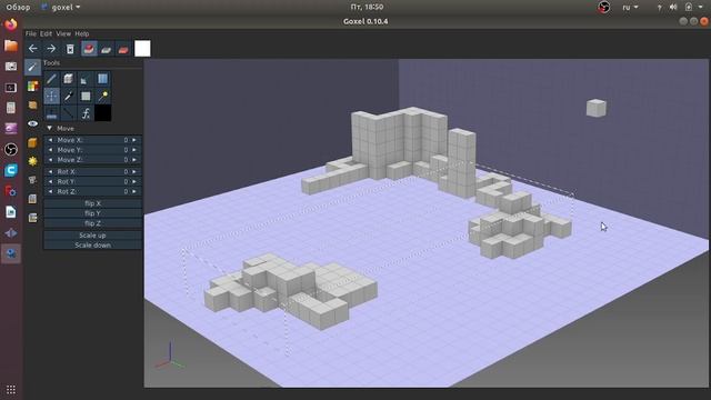 Goxel детям 03. Воксельная 3D графика в стиле Minecraft. Слои и перемещение элементов модели. смотреть онлайн