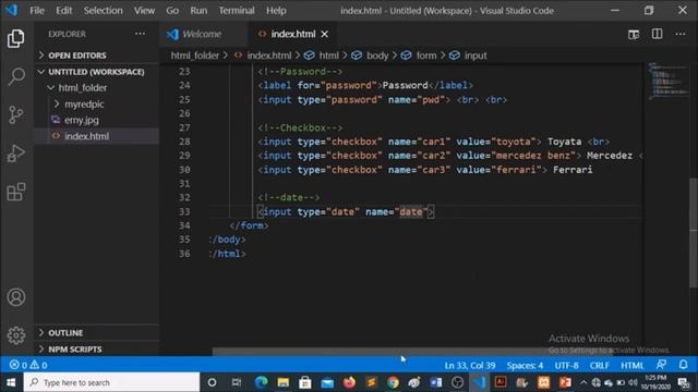 2 HTML Input type смотреть онлайн
