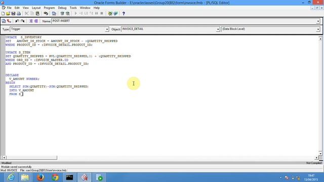 Tutorial 11- For beginners - Creating a form with Oracle Form Builder 10G Hindi-Urdu Complete Cours смотреть онлайн