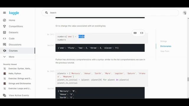 Kaggle 30 Days of ML - Day 6 - Python Strings and Dictionaries смотреть онлайн