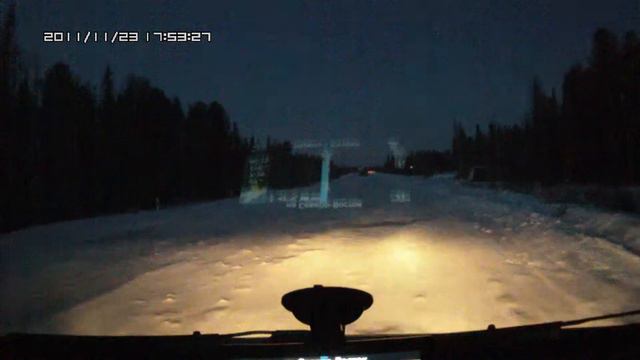 дорога Ивдель - Югорск зимой 3 (участок Оус - Пелым) смотреть онлайн