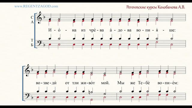 Глас 7, песнь 6, ирмос: 