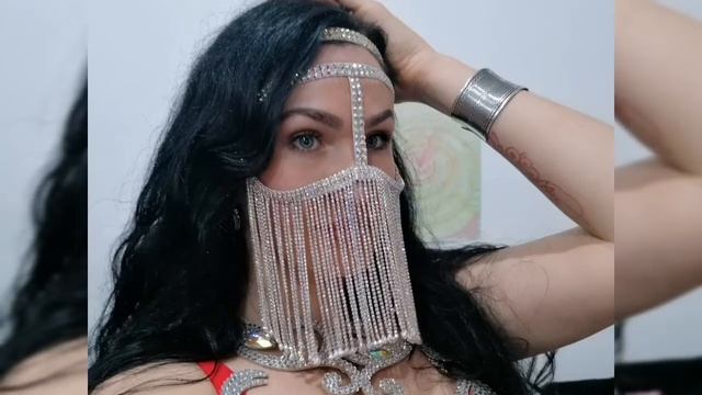 Бурга (Burkha) Украшение из страз для восточного танца Belly dance jewelry. От Glazyrina Design. смотреть онлайн