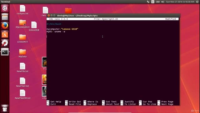 019 Скрипты Linux Bash Часть 1 смотреть онлайн