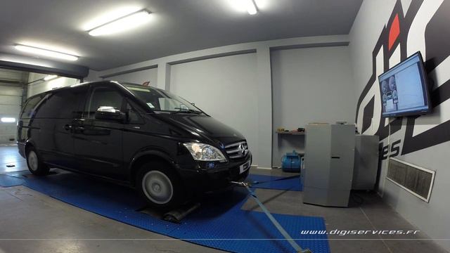 Mercedes Vito 116 Cdi 163cv AUTO Reprogrammation Moteur @ 190cv Digiservices Paris 77 Dyno