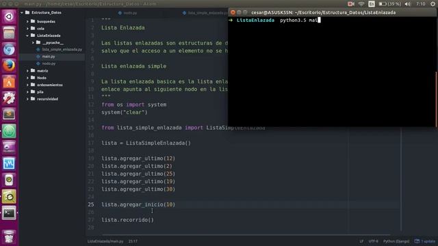 18 Lista Simplemente Enlazada parte 3:3 Python 3.5 смотреть онлайн