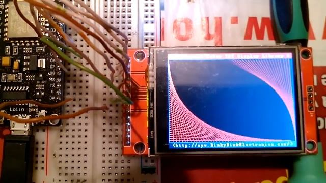 ESP8266 LoLin NodeMcu v3 with 2.4" TFT lcd display and UTFT library смотреть онлайн