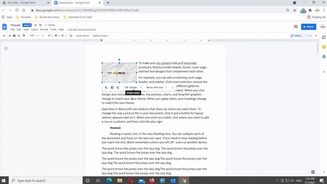 How To Wrap Text In Google Docs
