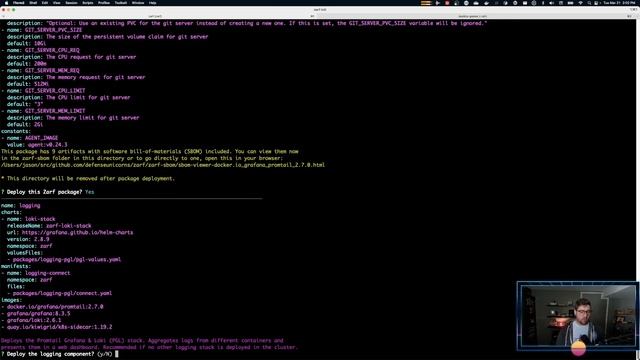 Walkthrough: Add Logging to an Existing Zarf Cluster with Zarf Init смотреть онлайн