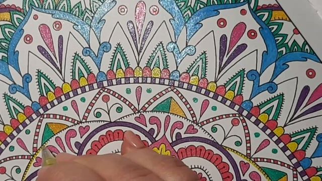антистресс рисование с Nilena Sans процесс раскраска мандала смотреть онлайн