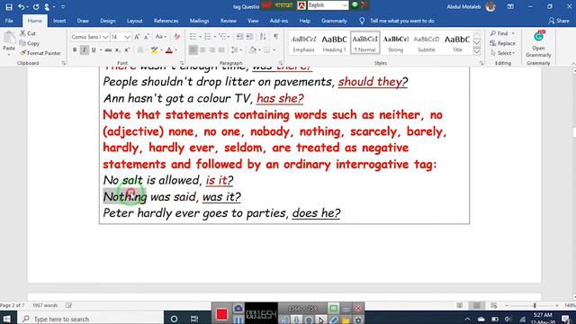 Tag Question (Special Episode-1)// SSC ,HSC, Admission, Job.