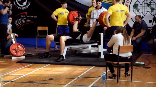 Павел Доценко. Соревнования по жиму лёжа (Bench press) 4.03.2016 смотреть онлайн