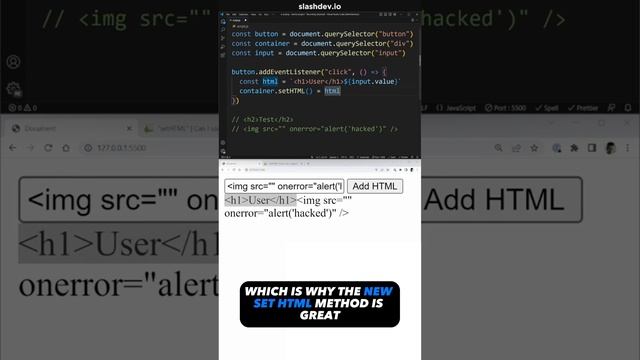 ? Beware the #CodingPitfall | WebSecurity | InnerHTML | WebDevelopment смотреть онлайн
