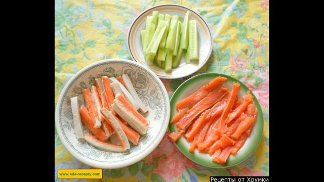 Как сделать суши роллы дома. Суши роллы с авокадо, огурцом, красной рыбой рецепт приготовления смотреть онлайн