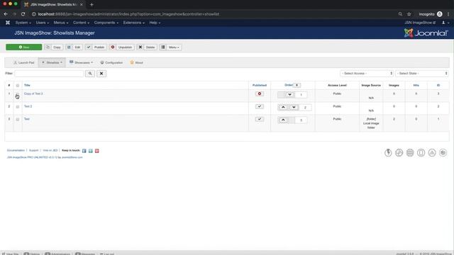JSN ImageShow Tutorials - Video 2: Showlists Management смотреть онлайн