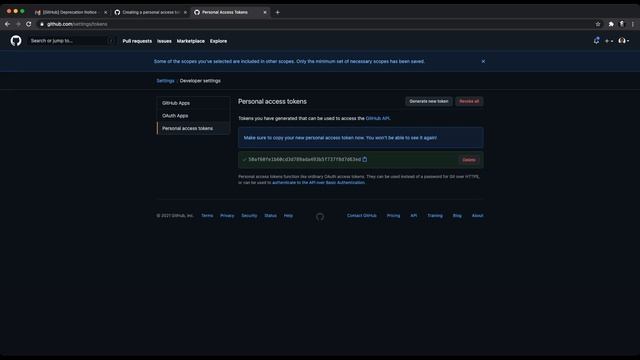 Crear un token de acceso personal en GitHub смотреть онлайн