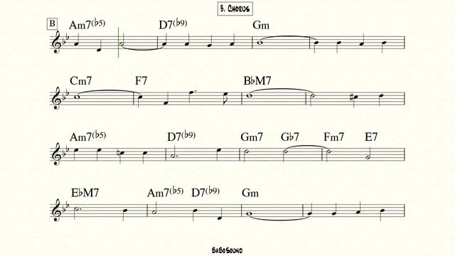 Autumn Leaves Backing Track BPM 110 (Gm)