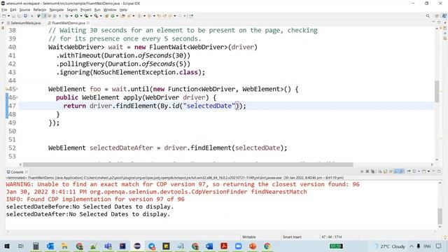 #11 FluentWait In Selenium | Selenium Waits | Selenium WebDriver Tutorial For Beginners смотреть онлайн
