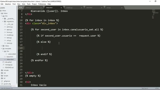curso de django con python. Inbox de Nuestros mensajes | 17 | смотреть онлайн
