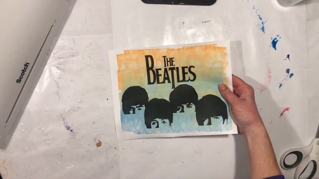 Gel Plate Printing, Transfer Foils, Distressed Oxide Ink, Best Boy Band Ever смотреть онлайн