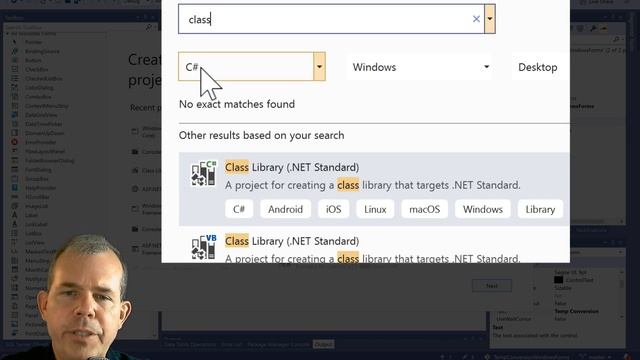Class Library Project example in C# with Visual Studio Solution tutorial смотреть онлайн