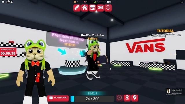 ТОРОПИСЬ! Как получить БЕСПЛАТНО новые очки в роблокс | Vans World Roblox | Бесплатные вещи 2021 смотреть онлайн