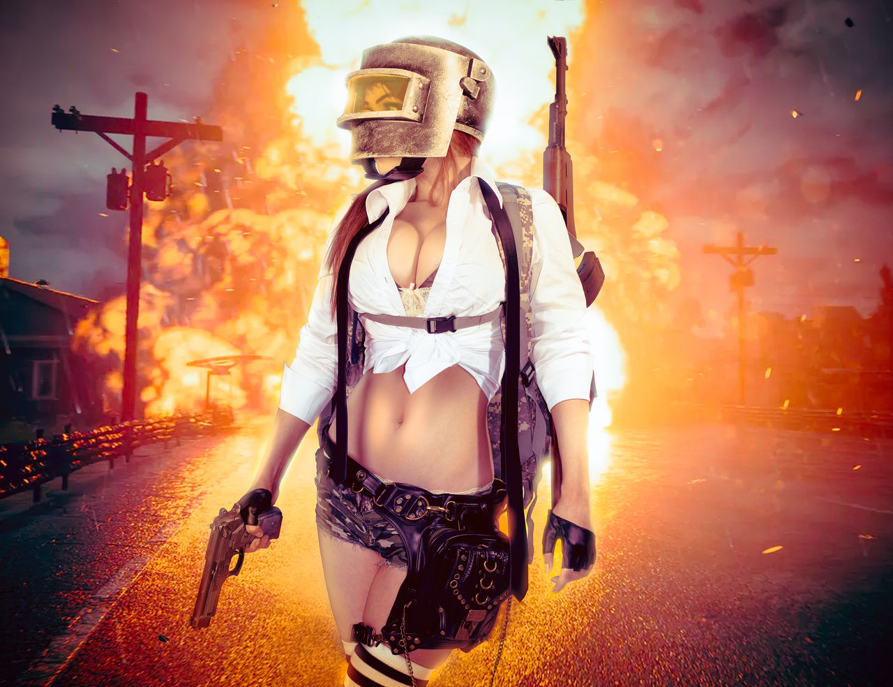 Девушка в PUBG I Попала в самое пекло