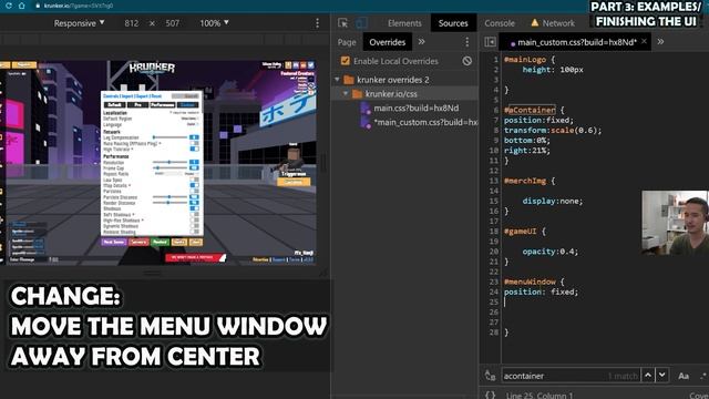 The Ultimate Guide on Making a CUSTOM Krunker UI (HOW TO: Write, Modify, and Set-up CSS) смотреть онлайн