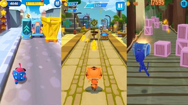 Говорящий Том Погоня Героев Vs Ам Ням Погоня Vs Герои в Масках Погоня Кэтбоя.Забег Мультгероев