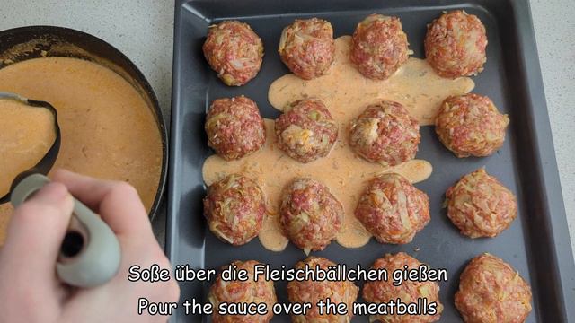 Ich koche ein ganzes Backblech davon auf einmal! Hackfleisch-Kohl Rezept, das man oft machen möchte смотреть онлайн