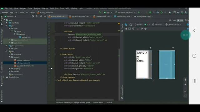 Navigation drawer in Android studio very easy create in Hindi videos смотреть онлайн