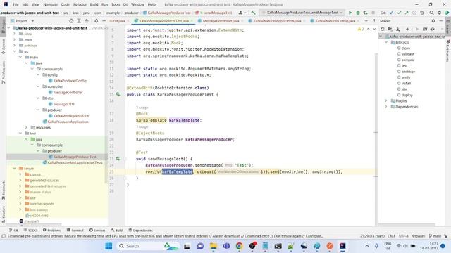 Kafka with Java Part 11: Kafka Producer Junit Test using Mockito and Test Coverage using Jacoco смотреть онлайн