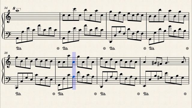"Passacaglia" – Handel/Halvorsen (piano sheet music) смотреть онлайн