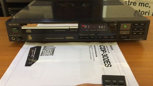 Sony CDP 302ES, lettore CD vintage anno 1984 смотреть онлайн